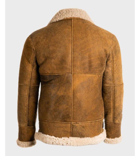 Aviator_Mens_Brown_Sheepskin_Shearling_B3_Leather_Jacket_1