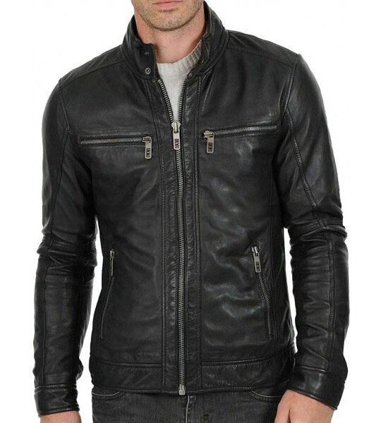 Men's_Street_Classy_Shield_Motorcycle_Black_Leather_Jacket