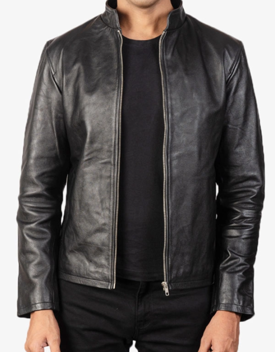 Cafe Racer Leather Jacket for Men's - Leathers Jackets UK