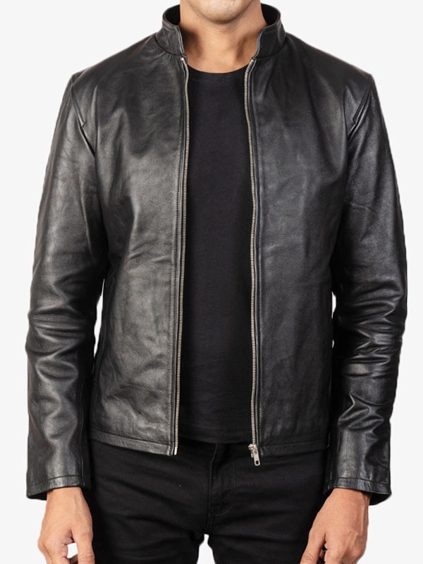 Cafe Racer Leather Jacket for Men's - Leathers Jackets UK
