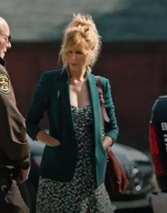 Kelly-Reilly-Tv-Series-Yellowstone-Season-05-Beth-Dutton-Green-Wool-Blazer