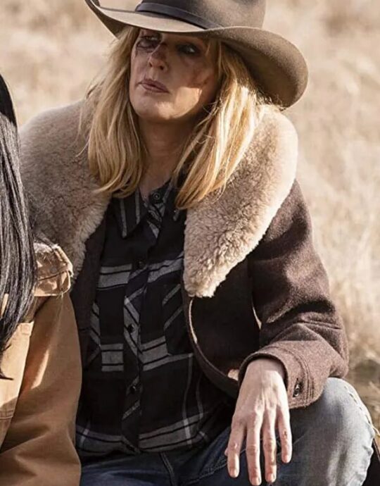 Yellowstone-SO4-Beth-Dutton-Wool-Shearling-Coat