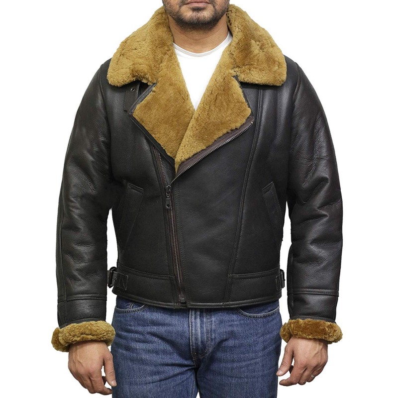 Sheepskin Leather Jacket | Men’s Shearling Sheepskin Jacket