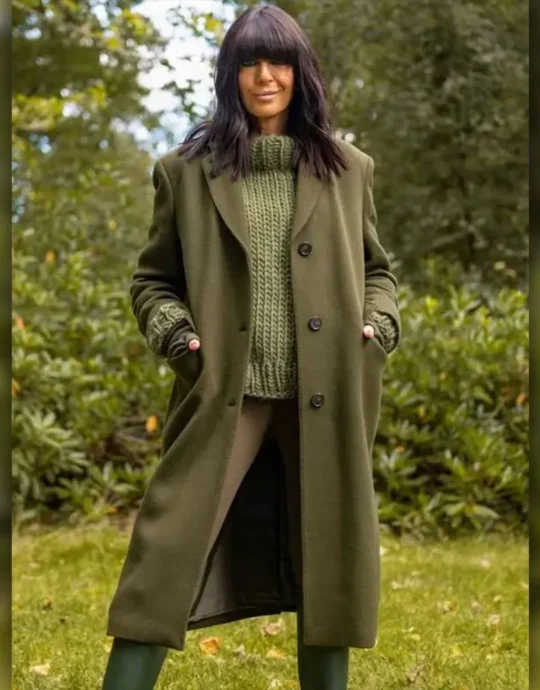 The Traitors UK 2024 Claudia Winkleman Green Coat