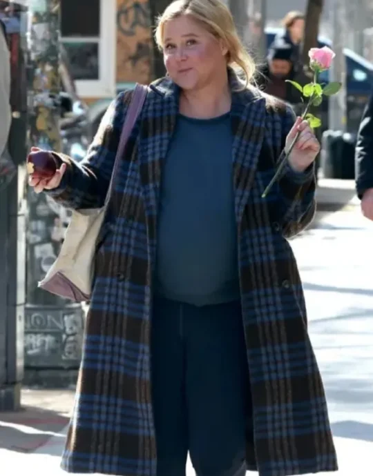 Amy Schumer Plaid Coat