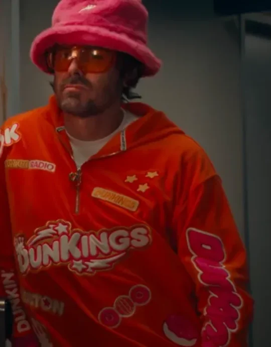 Super Bowl 2025 Casey Affleck Dunkings Tracksuit